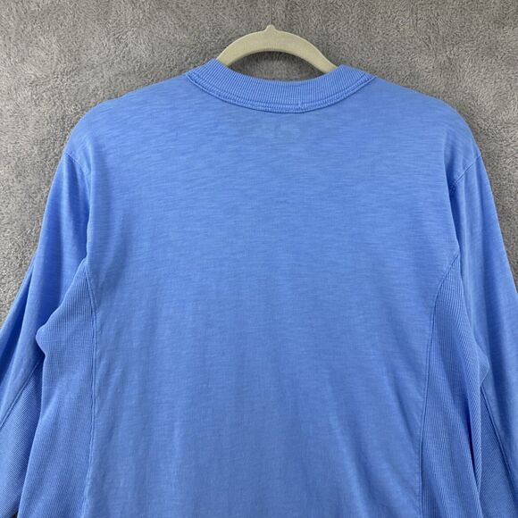 aerie Womens XXS Sweater Blue Crew Neck Pullover Sweatshirt Round Raw Hem Casual - Picture 7 of 11